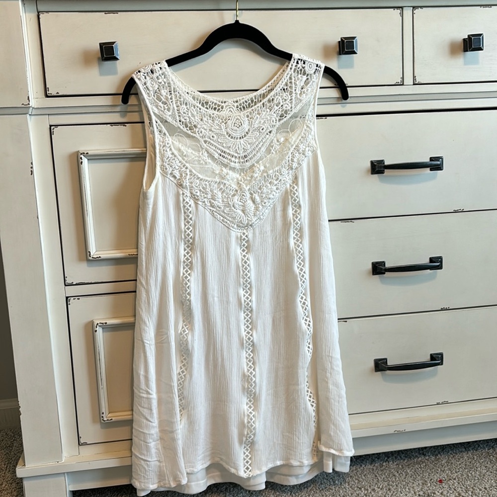 Altar’d State White Lace Dress- Size Small